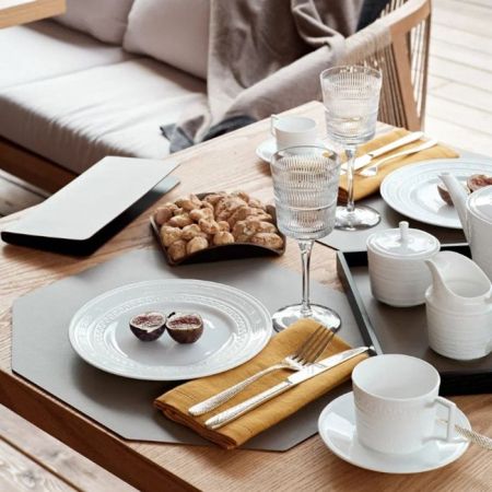 ADJ Шестиугольный плейсмат, 44,5x38 см., цвет: капучино/шоколад, артикул 0006.04/06