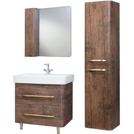 Шкаф пенал Bellezza Олимпия 35 L 4629304182432 подвесной Орех, артикул 4629304182432