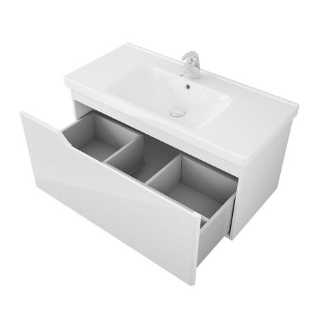 Тумба Hella 100, белый лак, артикул OW24.06.00