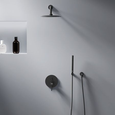 936520300 Scandinavian Pure встраиваемая душевая система со смесителем для душа, черный