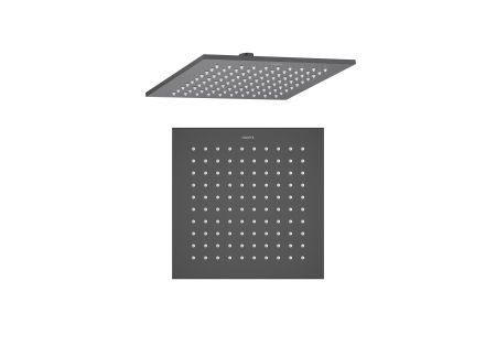 Квадратный верхний душ  250*250*7 мм AQUATEK, матовый черный AQ2076MB, артикул AQ2076MB