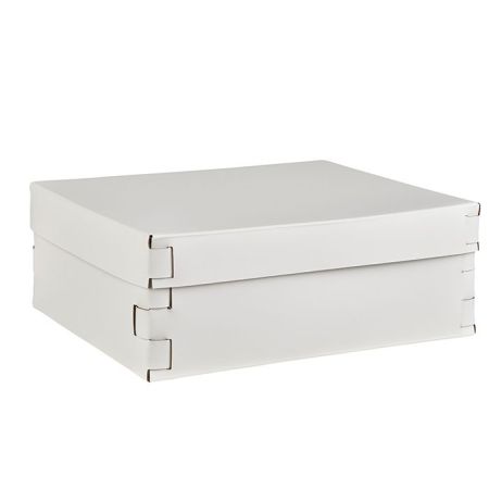 ADJ Коробка Snob, 36x30xH13,5 см., цвет: белый/панна котта, артикул 3630.10/16