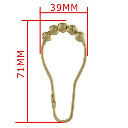 Кольца для шторы в ванную FASHUN A9001-21, бронза