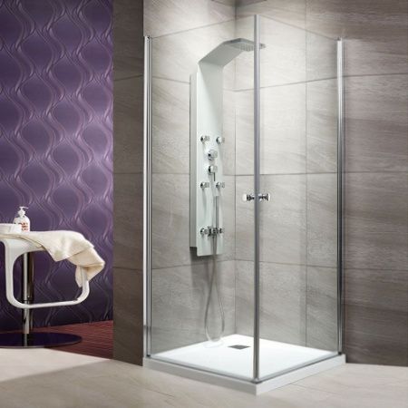 Душевой уголок Radaway Eos KDD 80x80 профиль Хром стекло прозрачное