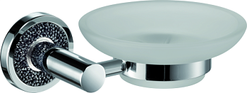 Sanibano Ebano, настенная стеклянная мыльница, цвет хром-кристаллы Swarovski black