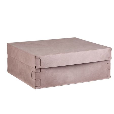 ADJ Коробка Snob, 36x30xH13,5 см., цвет: пепельная роза/устричный, артикул 3630.07/02