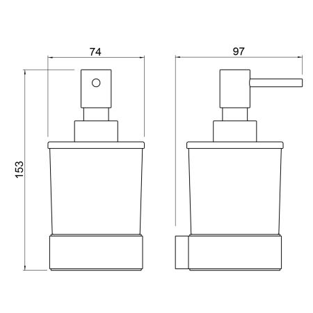 Дозатор Timo Selene 14039/03 черный, артикул 14039/03