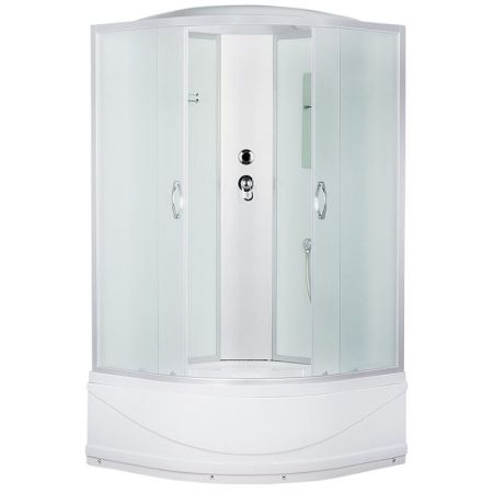 Душевая кабина Erlit Comfort ER3509TP 90x90 задняя стенка Белая стекло матовое