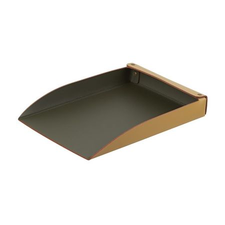 ADJ Лоток для бумаг, 32x23 см., цвет: горчичный/оливковый, артикул 103.40/55