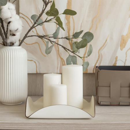 ADJ Корзинка Mini Bottega, 12x12xH13 см., цвет: капучино/шоколад, артикул 1013.04/06