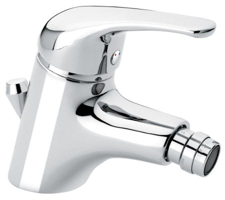 Emmevi Ambra, смеситель с донным клапаном для биде, цвет белый-хром, артикул 9004/BC