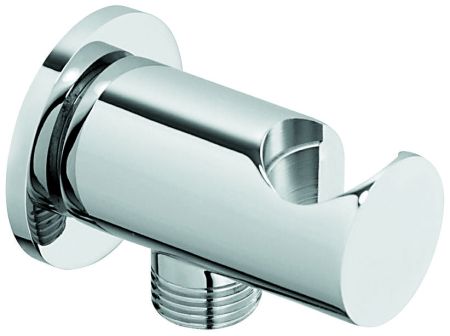 Emmevi Современный нерегулируемый держатель, с встроенным выводом воды из стены, для ручного душа, цвет бронза, артикул C06933BR