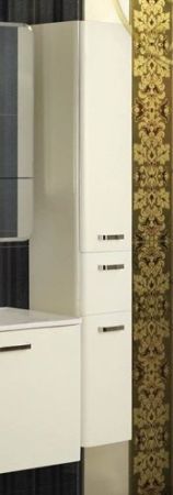 Подвесной шкаф-колонна Акватон Валенсия 1A123803VAG3L Белый жемчуг левый, артикул 1A123803VAG3L