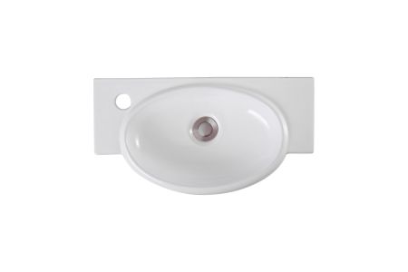 Раковина подвесная угловая AQUATEK AQ5329-00 510*275*130 мм , смеситель слева