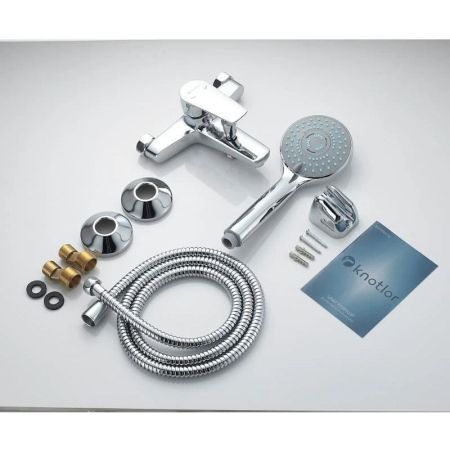 Смеситель для ванны Knotlor KN-14, хром, артикул KN-14