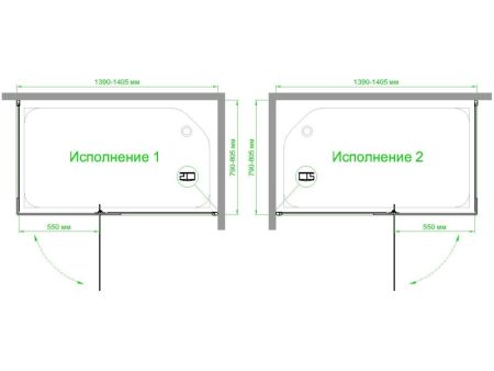 Душевой уголок Royal Bath  RB  HPVD-T-BL 140х80х200 (прозрачное), артикул RB8140HPVD-T-BL