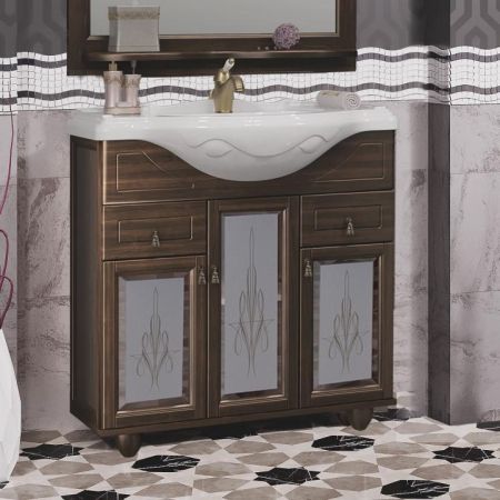 Тумба с раковиной Тибет 85 Opadiris Орех антикварный