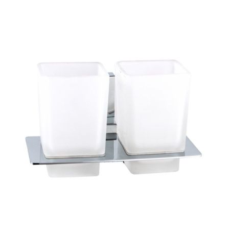 Стакан для ванной комнаты двойной Haiba HB8808, хром