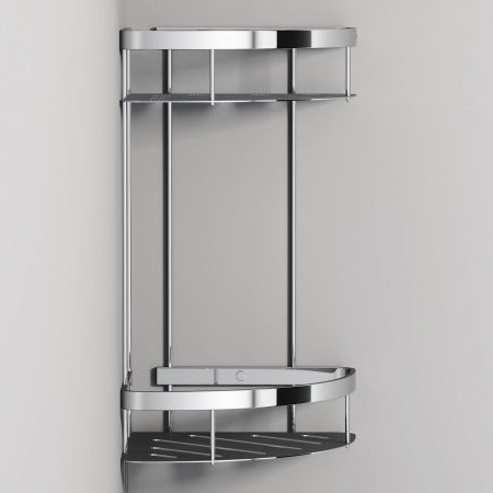 A7454200 Sense L Полка для душа угловая двухъярусная, хром