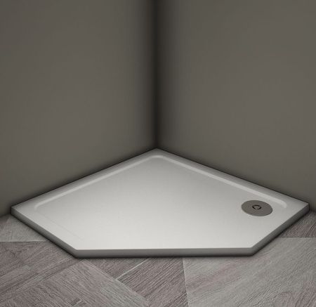 Душевой поддон Veconi Tezeo stone TZ-12, 1000x1000x30, искусственный камень, белый