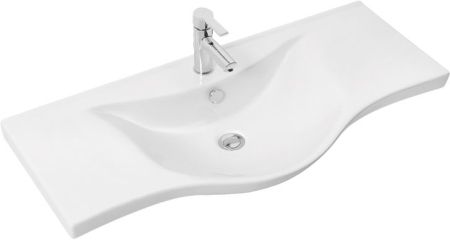 Тумба с раковиной SanVit Прима 90 kprim090 с фактурой под дерево витые ручки Кедр, артикул kprim090