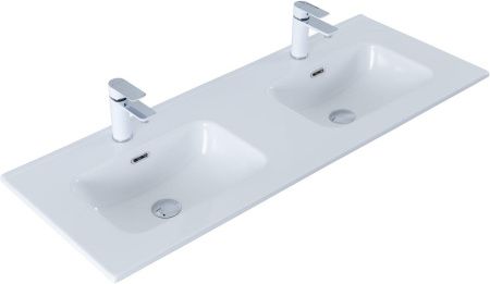 Раковина Aquanet Flat 120 (двойная) белая Раковина Aquanet Flat 120 (двойная) белая