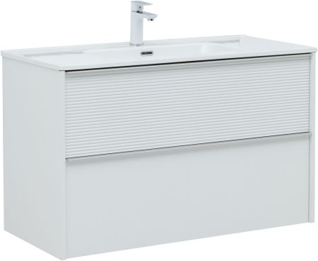 Тумба под раковину Aquanet Вита 100 белый матовый, артикул 00330474