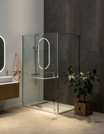 Душевой уголок Allen Brau Fantasy 140x90 3.11004-00 хром, артикул 3.11004-00