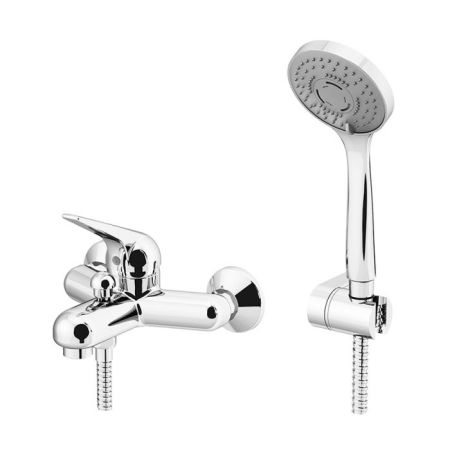 Gattoni H2Omix6000 Смеситель для ванны с душ.комплектом (держатель,шланг,лейка),цвет хром, артикул 6020165CO