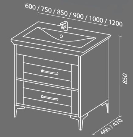 Тумба с раковиной SanVit Прованс 120 kprov120 Акация светлая Тумба с раковиной SanVit Прованс 120 kprov120 Акация светлая