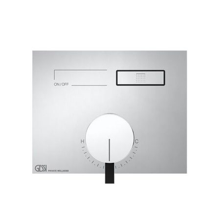 Gessi Hi-Fi Смеситель для душа, с включением 1 источника (внешняя часть), цвет: хром