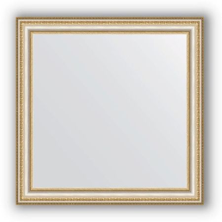 Зеркало Evoform Definite 65х65 Золотые бусы на серебре