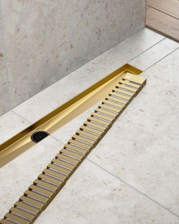 Душевой лоток TIMO Drain System DS230108/17, матовое золото, артикул DS230108/17