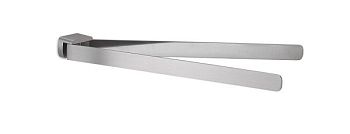 Gedy Pirenei, полотенцедержатель двойной поворотный, цвет зачищенный хром