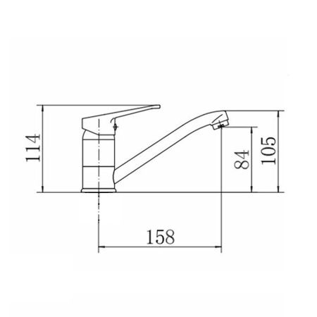 Смеситель для кухни FASHUN A4513, хром