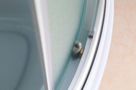 Душевой уголок Erlit Comfort ER0510T 100x100 профиль Матовый хром стекло матовое