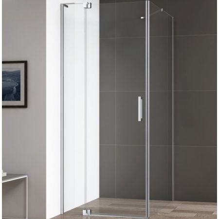 Душевой уголок Cezares Slider АН-1 100/110х80 профиль Хром стекло прозрачное, артикул SLIDER-AH-1-80-100/110-C-Cr