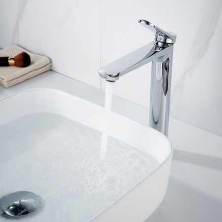 Смеситель для раковины высокий Shevanik S4311, хром, артикул S4311