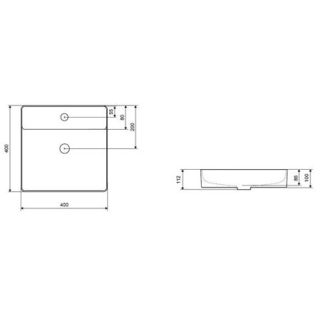 Умывальник EXCELLENT Rima 2.0 40, артикул CEEX.4901.400.WH