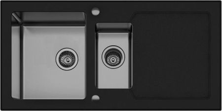 Кухонная мойка Seaman Eco Glass SMG-1000B.B Черная