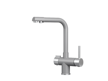 Смеситель для кухни GRANULA (5008, АЛЮМИНИУМ), артикул 5008, АЛЮМИНИУМ