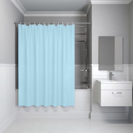Штора IDDIS для ванной 200x180 см голубой PE (P07PE18i11), артикул P07PE18i11