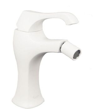 Emmevi Ares, однорычажный смеситель для биде с донным клапаном, цвет белый матовый