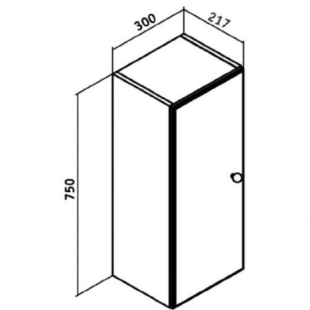Подвесной шкаф Runo Кредо 30 4620750022181 Белый, артикул 4620750022181