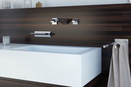 Смеситель для раковины GROHE Allure Brilliant на 3 отверстия, вынос 161 мм, хром (20346000), артикул 20346000