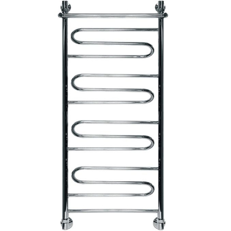 Водяной полотенцесушитель Ника Curve ЛZ/ВП 100x40 с полкой Хром, артикул Водяной ЛZ/ВП 100x40 см