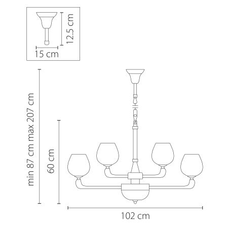Люстра подвесная Delta Lightstar Premium 706152, артикул 706152
