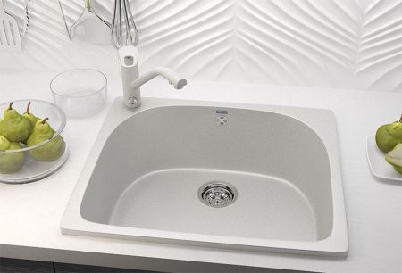 Кухонная мойка Ulgran U-408-331, белый, артикул U-408-331