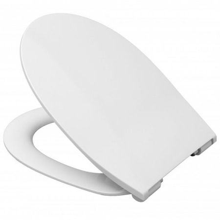 Сиденье для унитаза ROCA LEON ZRU9302943 (микролифт, тонкое, дюропласт, белый), шт, артикул ZRU9302943