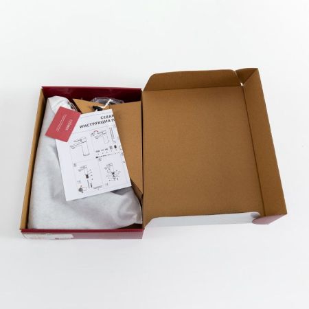 RELAX-LC1-01-W0 Смеситель для накладной раковины однорычажный без донного клапана, хром, артикул RELAX-LC1-01-W0